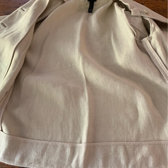 Eileen Fisher Linen Mandarin Collar Button Down Jacket Sz PS - Picture 7 of 9